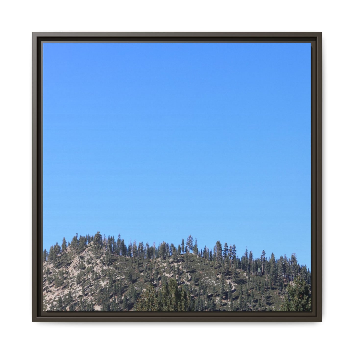 Blue Silence - Unique Stretched Canvas Wall Art