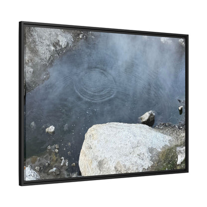 Ripples of Silence - Unique Stretched Canvas Wall Art