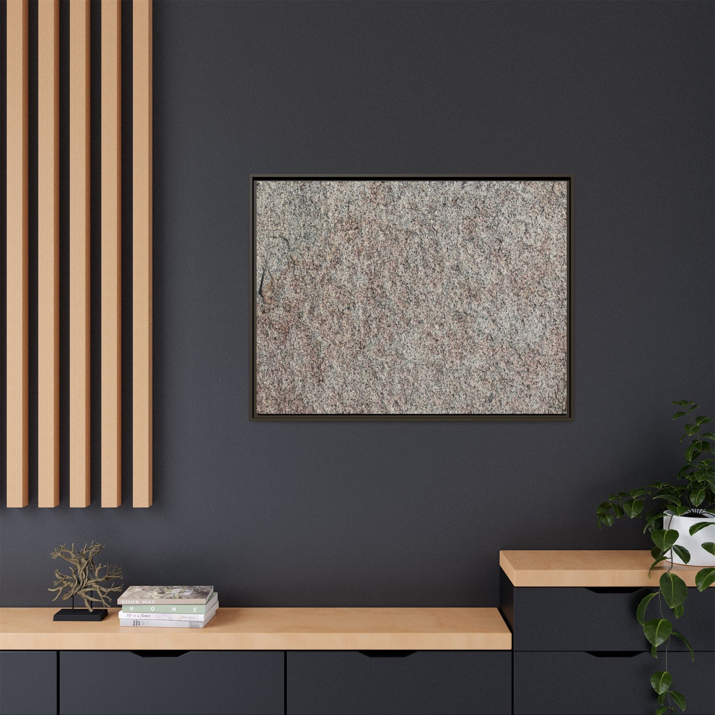 Granular Whispers - Unique Stretched Canvas Wall Art - Art By Earth